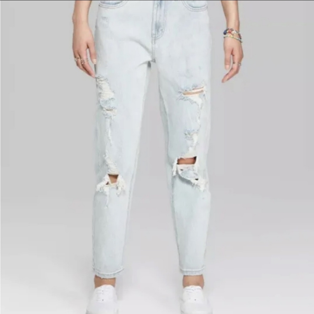 Light-Washed Denim Jeans